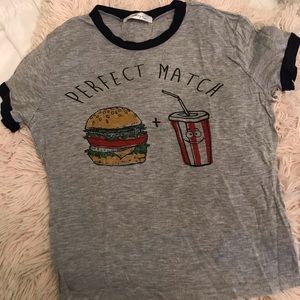 Gaze USA gray graphic T-shirt with writing